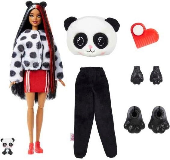 Cutie Reveal Barbie con Costume da Panda