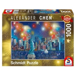 Puzzle - Alexander Chen, Kip svobode z ognjemetom, 1000 delov