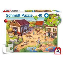Puzzle - Kmetija, 40 delov + plastične figure