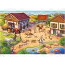 Puzzle - Farm, 40 pieces + Plastic Figures