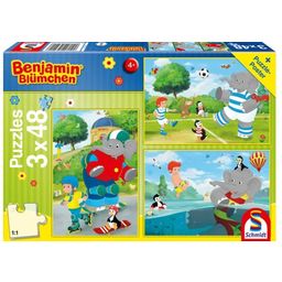 Puzzle - Benjamin Blümchen - Sports and Games with Törööö! 3 x 48 pieces