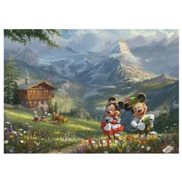 Puzzle - Mickey & Minnie in the Alps, 1000 pieces