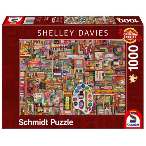 Puzzle - Shelley Davies - Vintage Künstlermaterialien, 1000 Teile