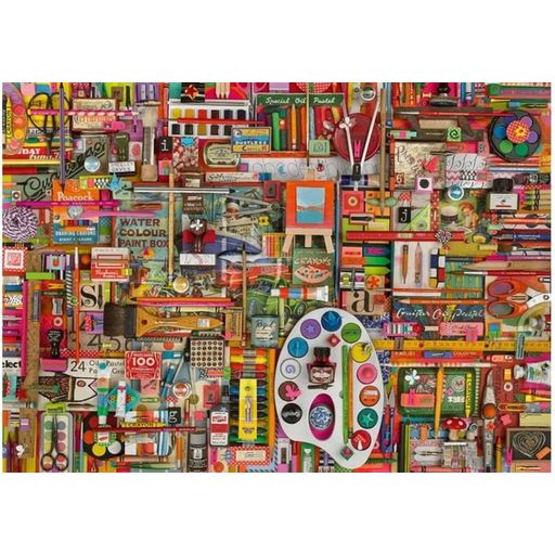 Puzzle - Shelley Davies - Vintage umetniški materiali, 1000 delov