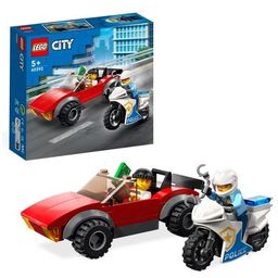 City - 60392 Pregon avtomobila s policijskim motorjem