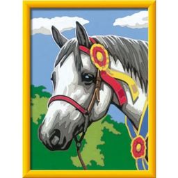 Slikanje po številkah - Ponosni tekmovalni konj