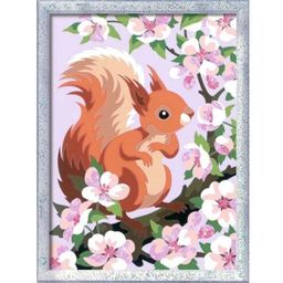 Slikanje po številkah - Radovedna veverica