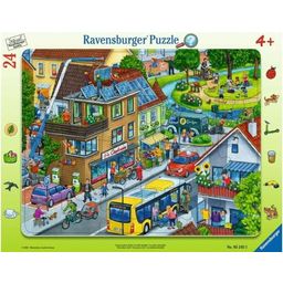 Ravensburger Ram-Pussel - Vår Gröna Stad, 24 bitar