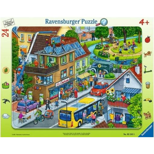 Rahmenpuzzle - Unsere grüne Stadt, 24 Teile