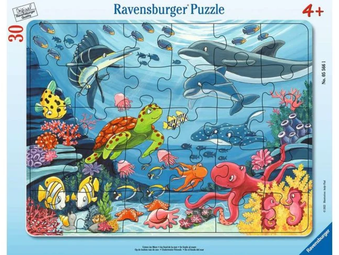 Puzzle con Cornice - Nelle Profondità del Mare, 30 pezzi