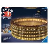 Puzzle - 3D-Puzzle - Colosseum i Rom på Natten, 216 bitar