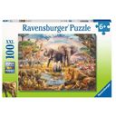 Ravensburger Puzzle - Savana Africana, 100 Pezzi XXL