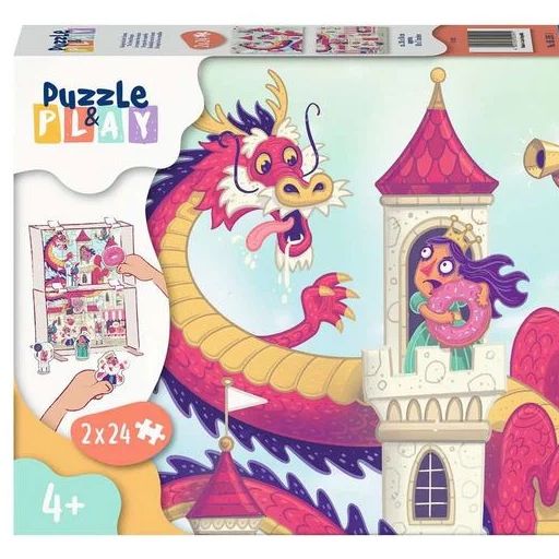 Puzzle & Play - Königreich der Donuts - 2x24 Teile