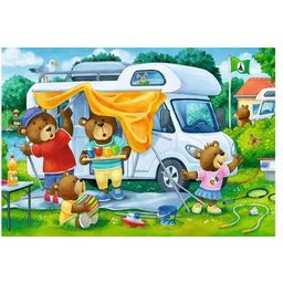 Puzzle - The Bear Family Goes Camping - 2x24 Pieces