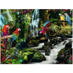 Puzzle - Färgglada Papegojor i Djungeln, 2000 bitar