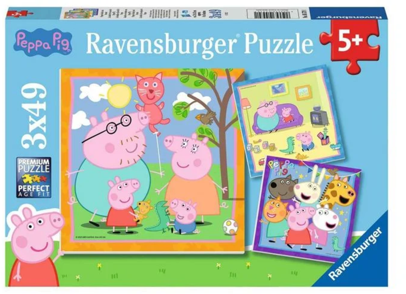 Puzzle - Peppas Familie und Freunde - 3x49 Teile