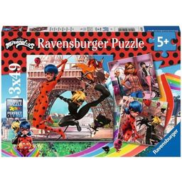 Puzzle - Miraculous - Ladybug und Cat Noir - 3 x 49 Pieces