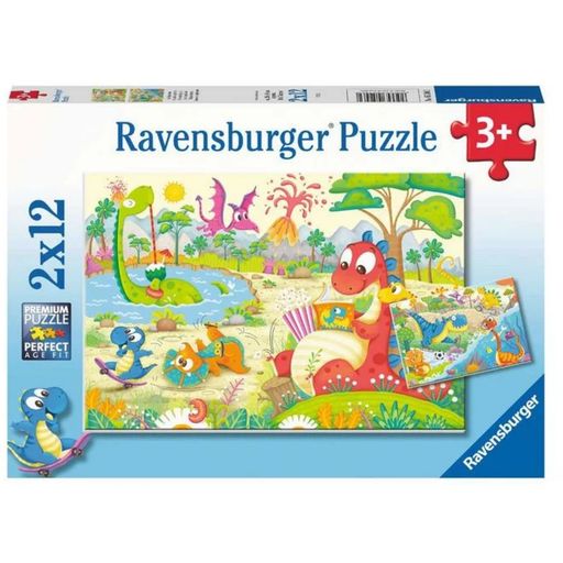 Ravensburger Puzzle - Lieblingsdinos- 2x12 Teile