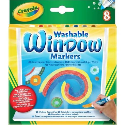 Crayola Washable Window Markers - 8 pieces