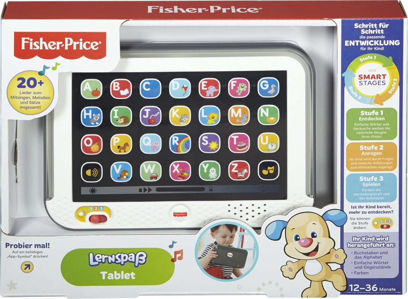 Fisher Price Lernspaß Tablet, grau - 1 Stk