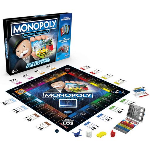 Hasbro Monopoly Banking Cash-Back (V NEMŠČINI) - 1 k.