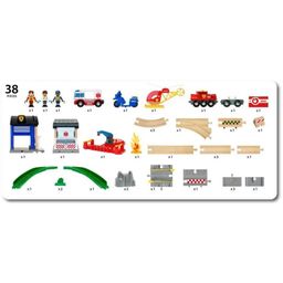 Brio Police and Fire Brigade Set Deluxe