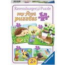 Puzzle - my first puzzle - Cute Garden Creatures, 8 Pieces
