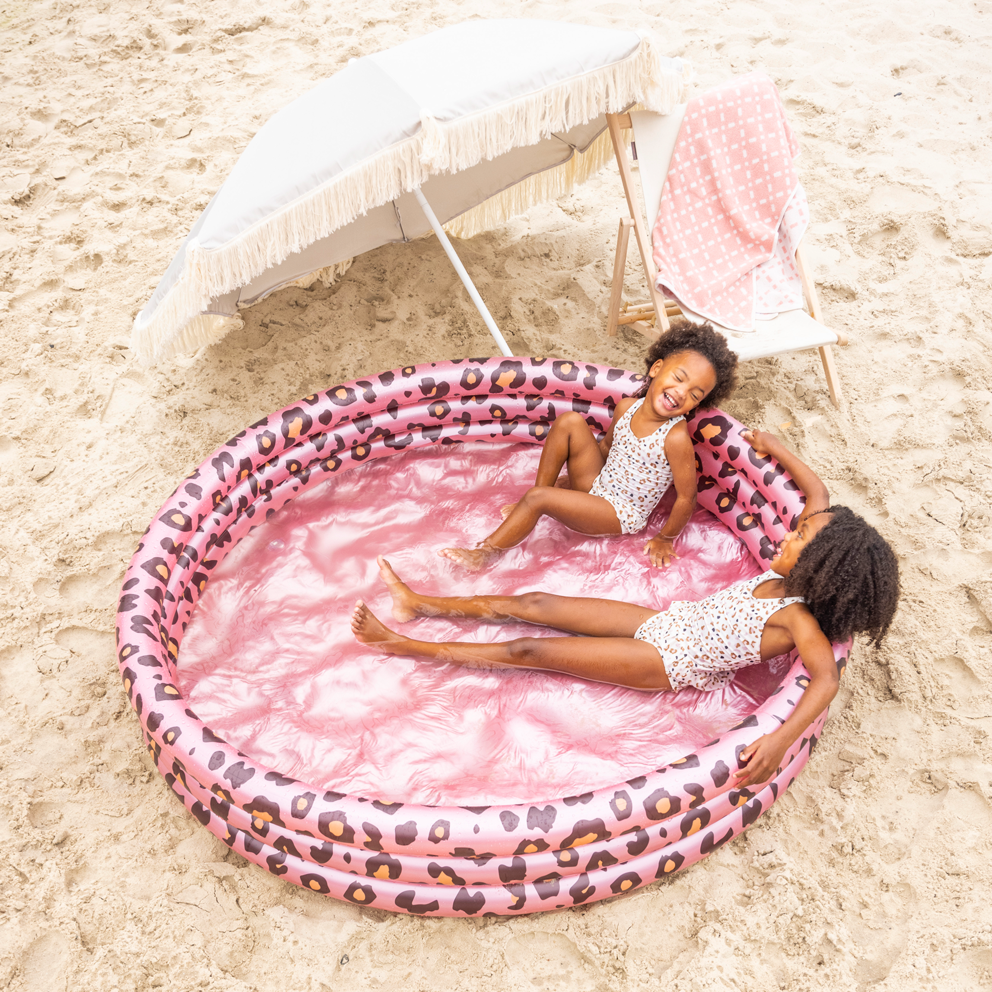 Swimming Pool Rose Gold Leopard - 1 st.