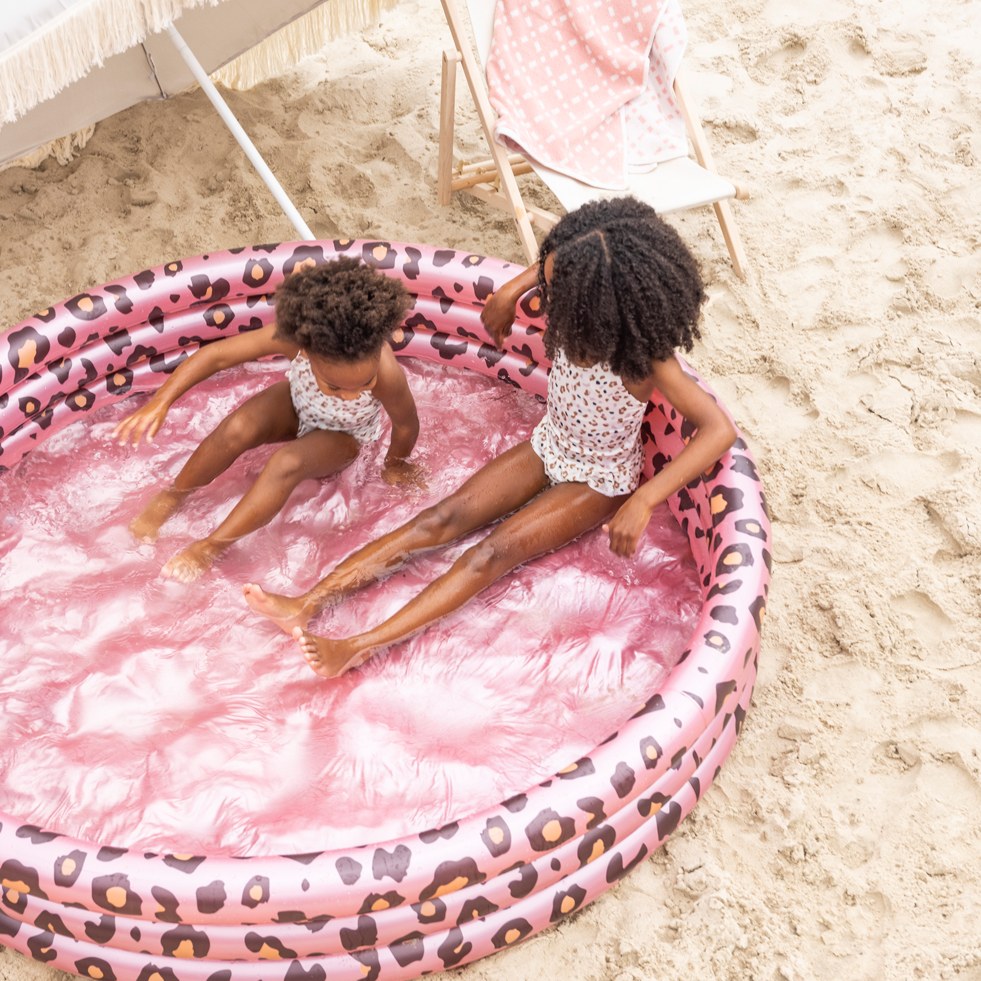 Swimming Pool Rose Gold Leopard - 1 st.