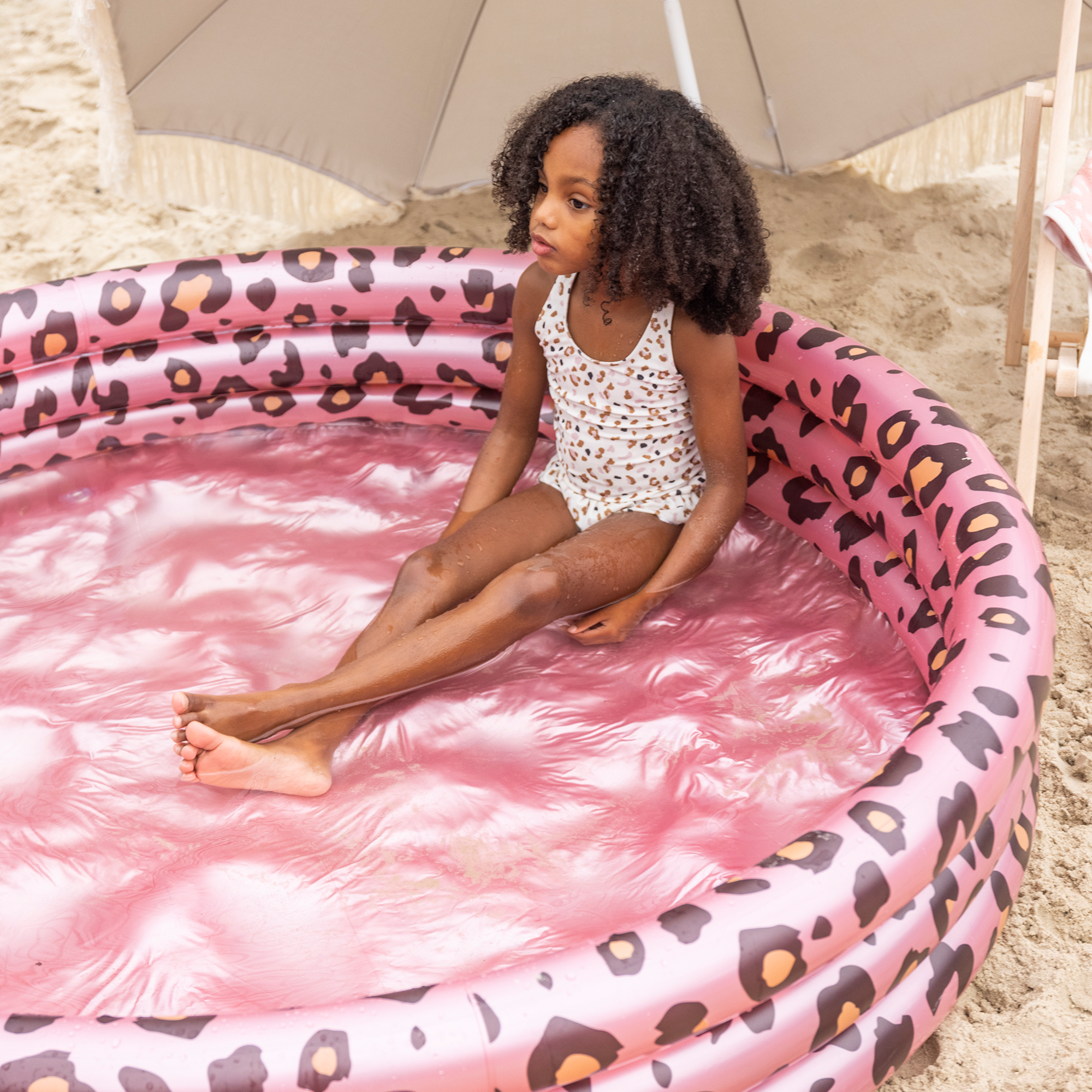 Swimming Pool Rose Gold Leopard - 1 st.