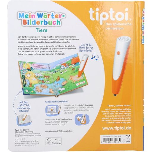 tiptoi - Mein Wörter-Bilderbuch - Tiere (IN TEDESCO) - 1 pz.