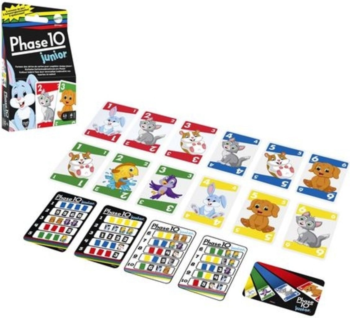 Mattel Games Phase 10 Junior (IN TEDESCO)