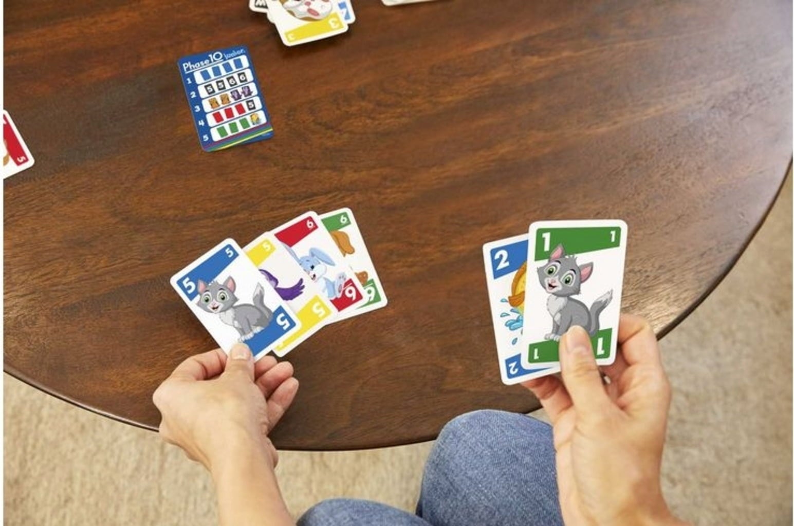 Mattel Games Phase 10 Junior (IN TEDESCO)