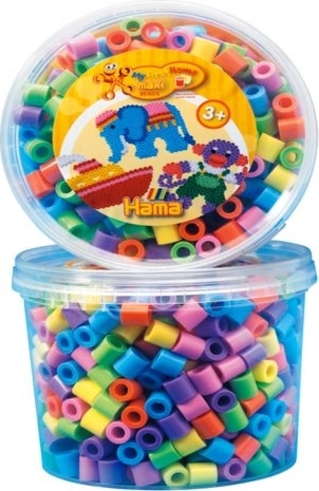 Hama Dose mit Maxi Perlen, ca. 600 Perlen