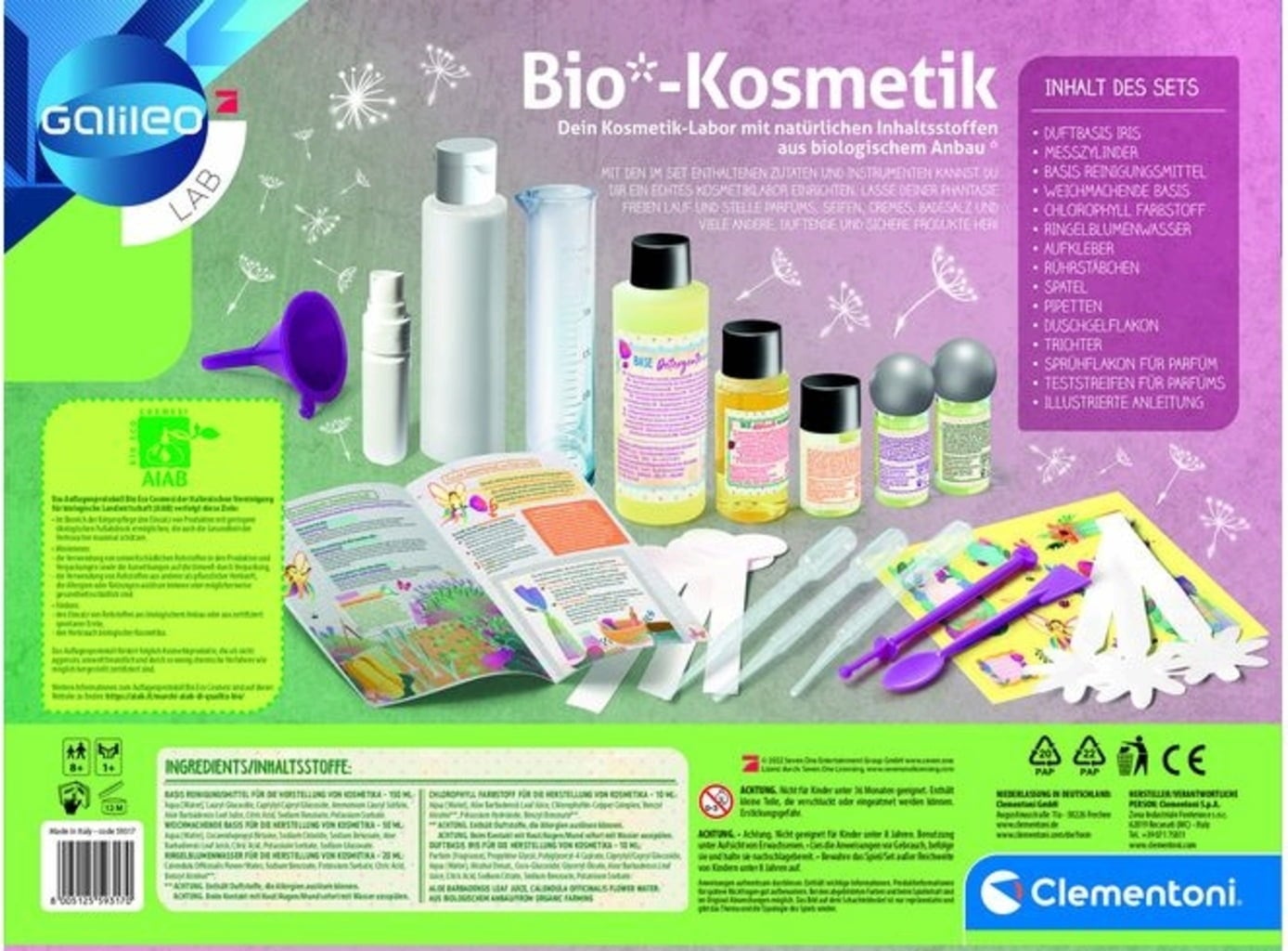 Galileo - Cosmetici Bio (ISTRUZIONI IN TEDESCO)