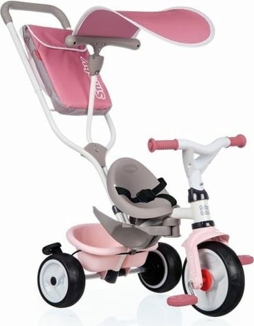 Smoby Trehjuling - Baby Balade, rosa