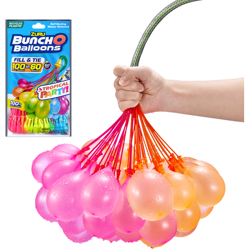 3er Pack 100+ Wasserballons Tropical Party