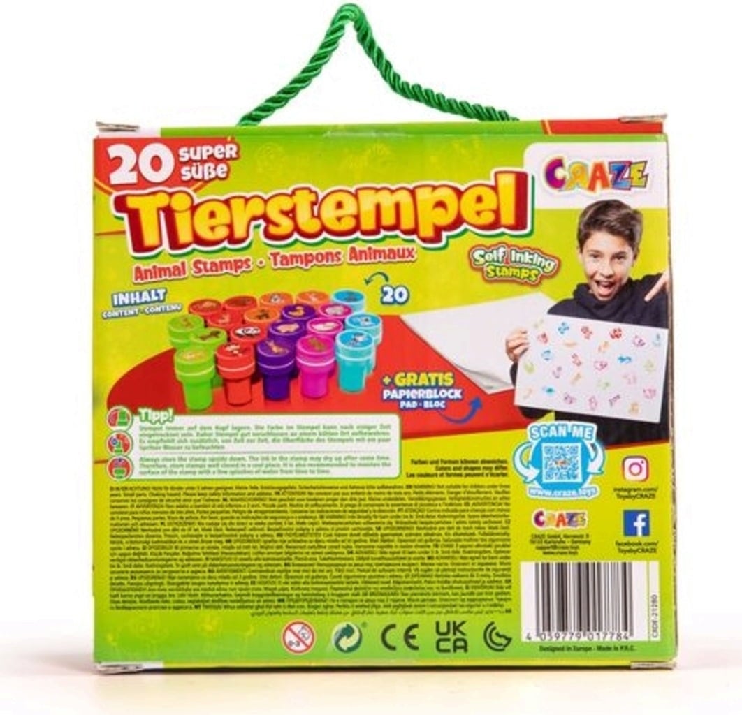 Craze Set di Timbrini con Animali