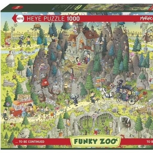 Puzzle - Funky Zoo - Habitat della Transilvania, 1000 Pezzi