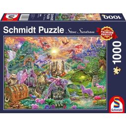 Puzzle - Začarana dežela zmajev, 1000 delov