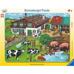 Ravensburger Rahmenpuzzle - Tierfamilien, 33 Teile