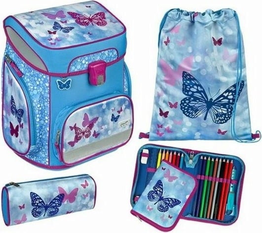 Scooli Skolväska EasyFit 5 delar Fly & Sparkle