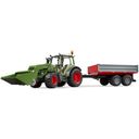 Fendt Vario 211 with Front Loader and Tipping Trailer