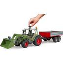 Fendt Vario 211 with Front Loader and Tipping Trailer