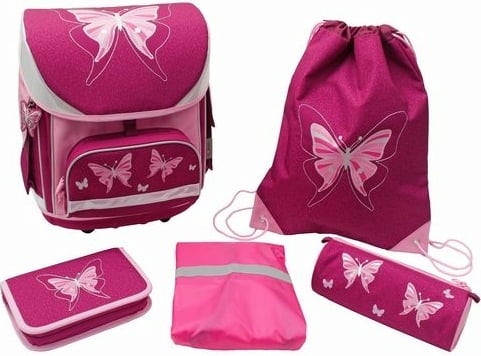 IN@SCHOOL Basic Schulranzen-Set Schmetterling