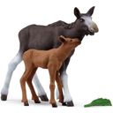 Schleich 42603 - Wild Life - Moose Cow with Calf