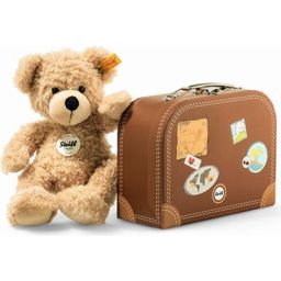 Steiff Fynn Teddy Bear with Suitcase, 28 cm