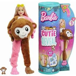 Cutie Reveal Barbie-Puppe mit Affen-Kostüm