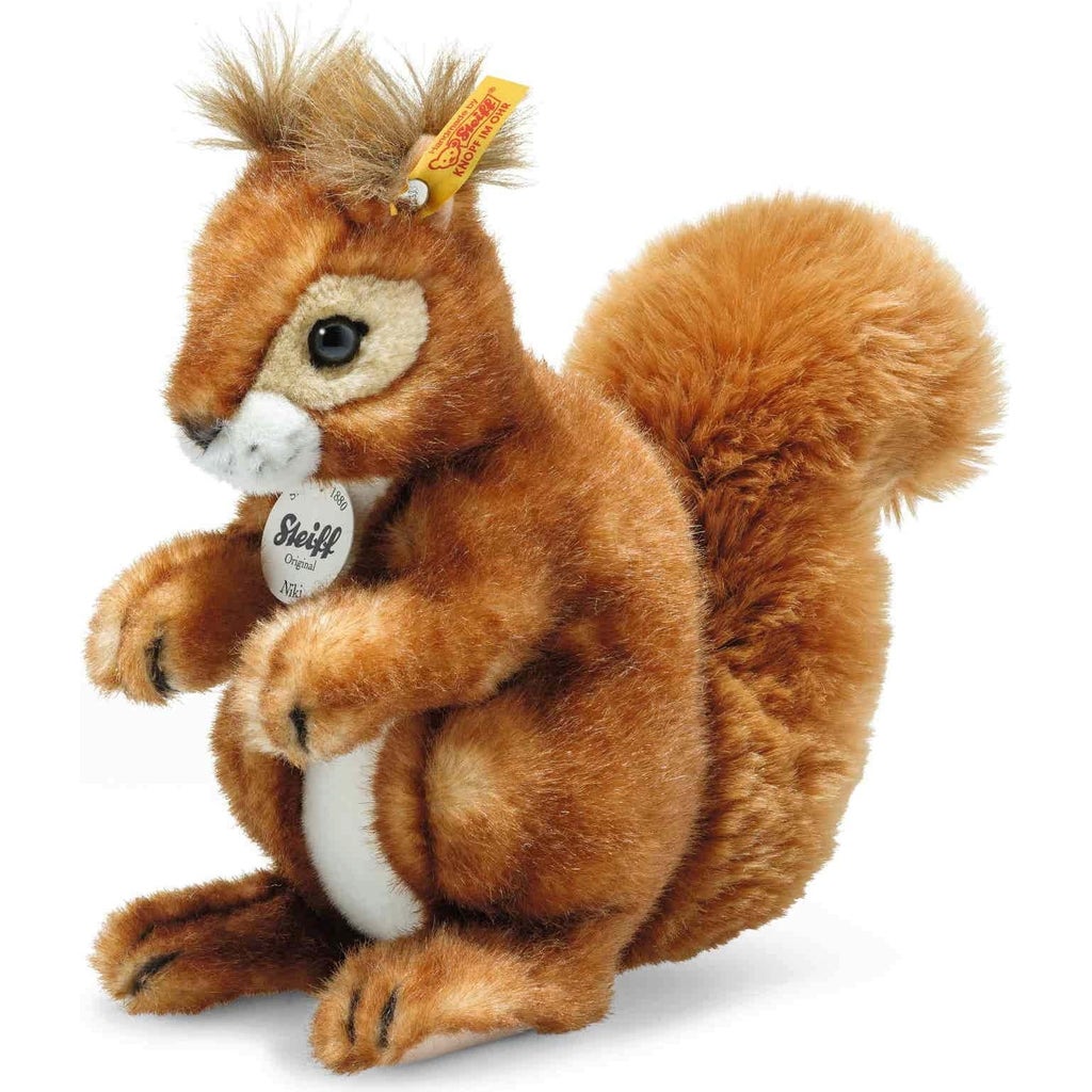 【超ポイント祭?期間限定】 Steiff Niki Squirrel, 21 cm - Playpolis ぬいぐるみ