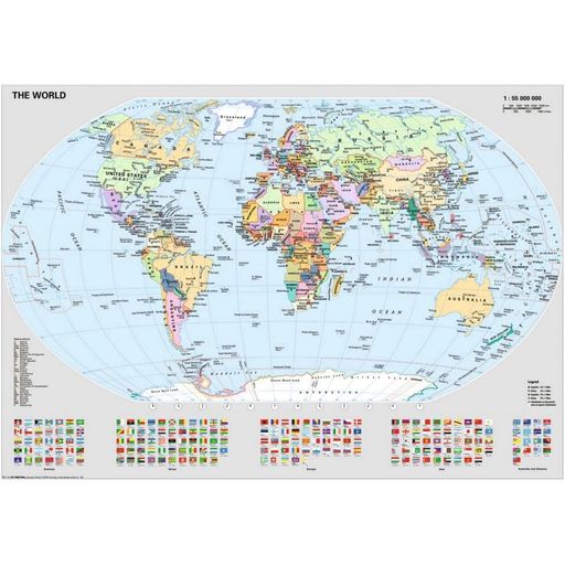 Puzzle - Politische Weltkarte, 1000 Teile - 1 Stk